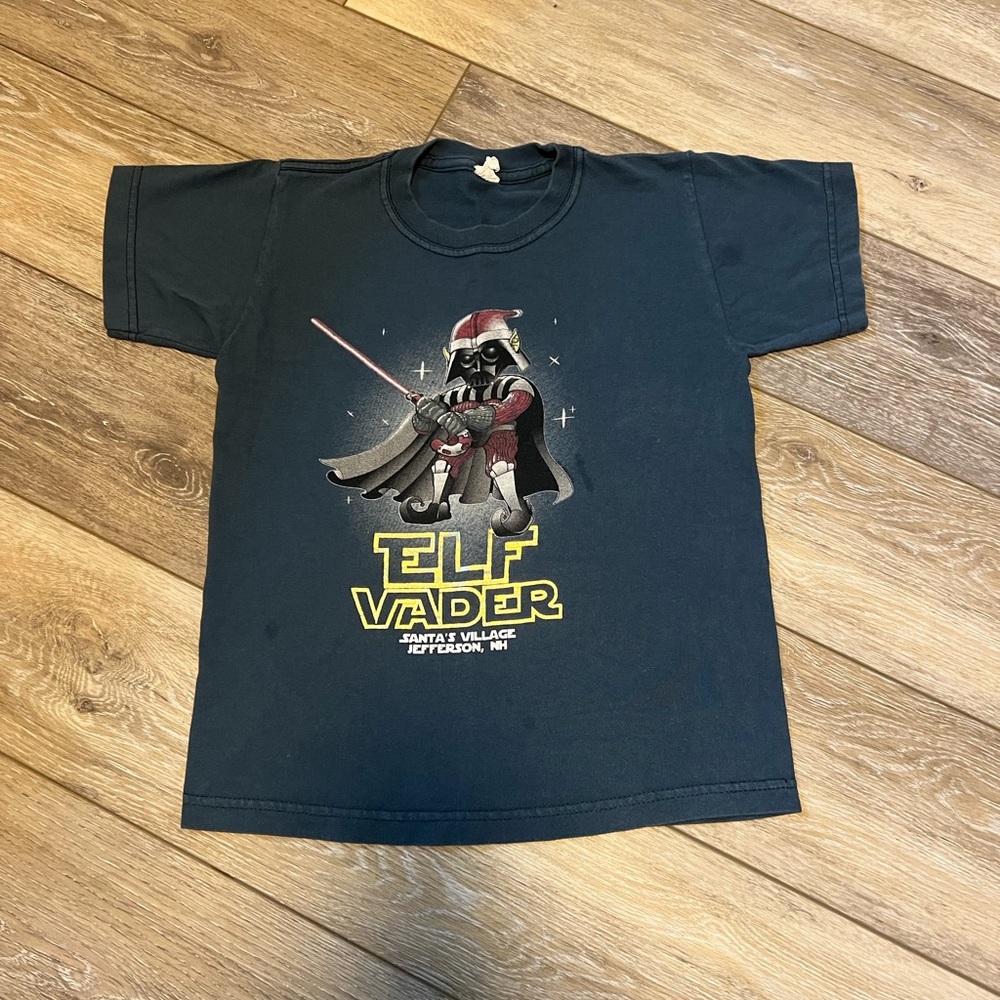 Elf Vader Kids T-Shirt - dark blue size 6